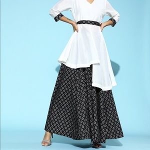 New gorgeous black and white party dress